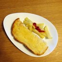 男爵芋の揚げ焼きとバタートースト